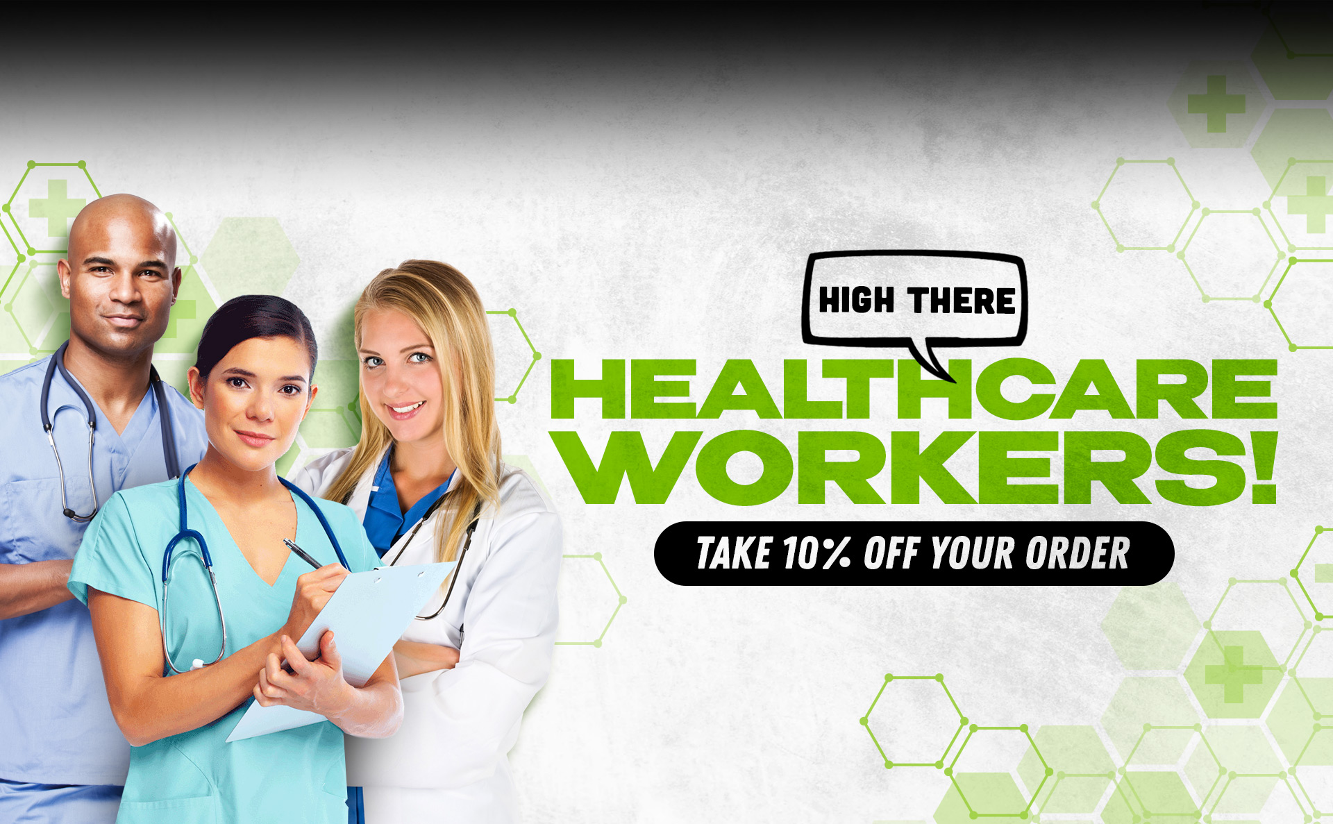 High There Healthcare Workers